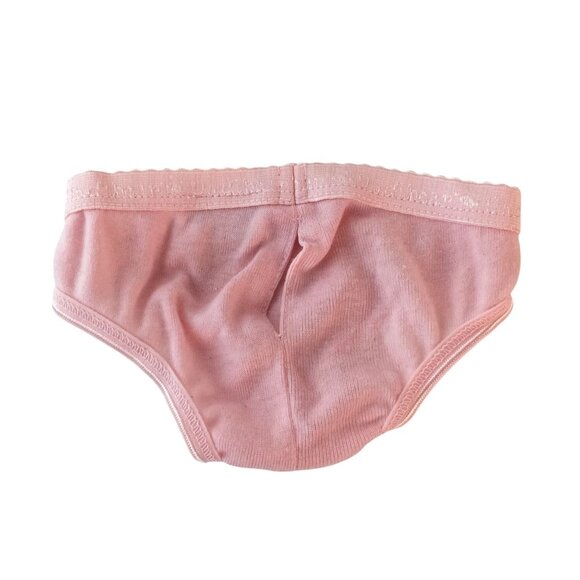 Build A Bear Clothes Pink Underwear Panties Stripes Hearts Lot of 3 Under Pants - Picture 3 of 8